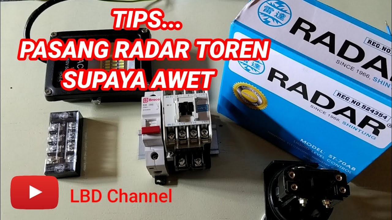 Cara pasang radar otomatis pompa air ke kontaktor