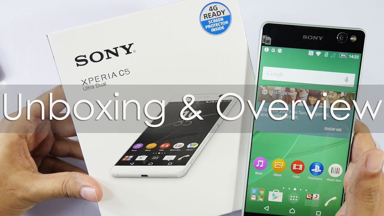 Sony Xperia C5 Ultra Dual Unboxing & Overview