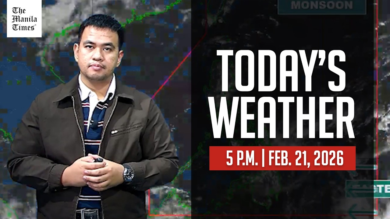 Today's Weather, 5 P.M. | Feb. 21, 2026