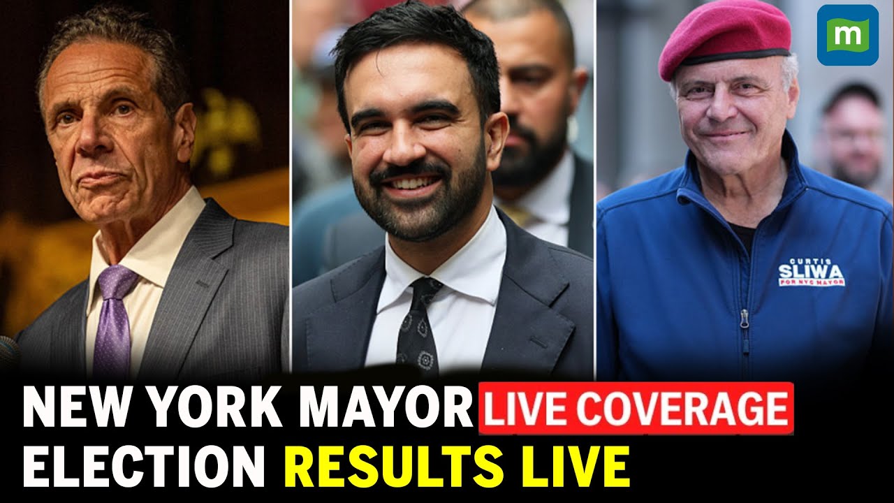 NYC 2025 Mayoral Election Results LIVE: Mamdani Vs Cuomo Vs Curtis Sliwa Battle for New York