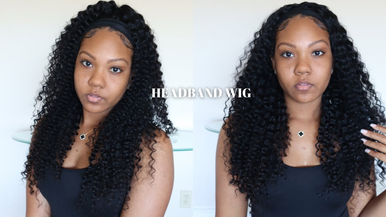 THE BEST DEEP WAVE CURLY HEADBAND WIG EVER | LUVME HAIR