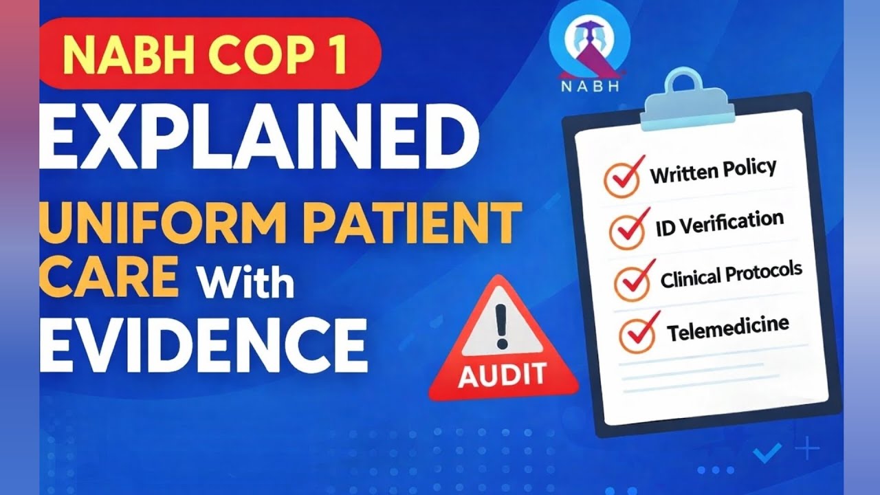 COP 1 | Uniform Care of Patients | Audit Ready | Chapter 2 | NABH 6th Edition 