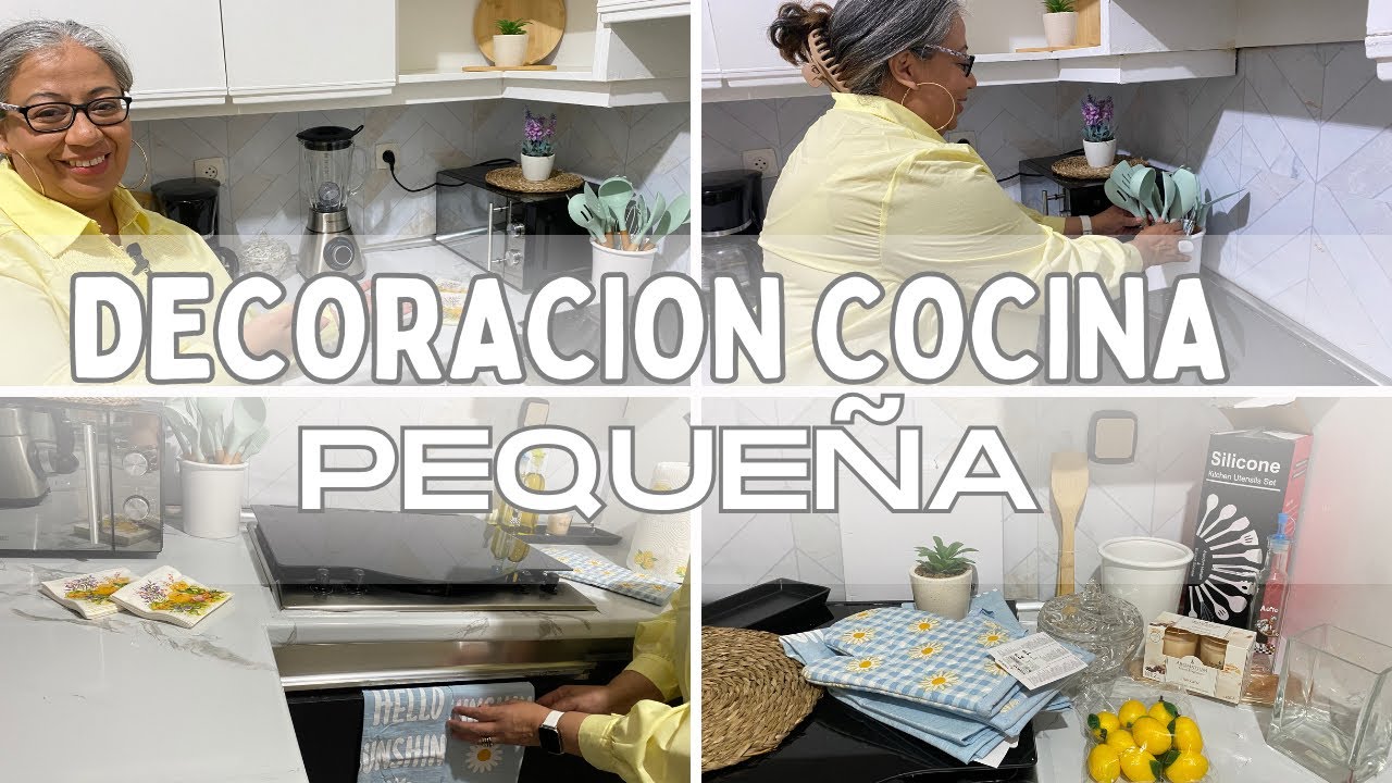 DECORANDO MI NUEVA COCINA PARA PRIMAVERA💫 cocinas peque&ntilde;as @ElisHometv