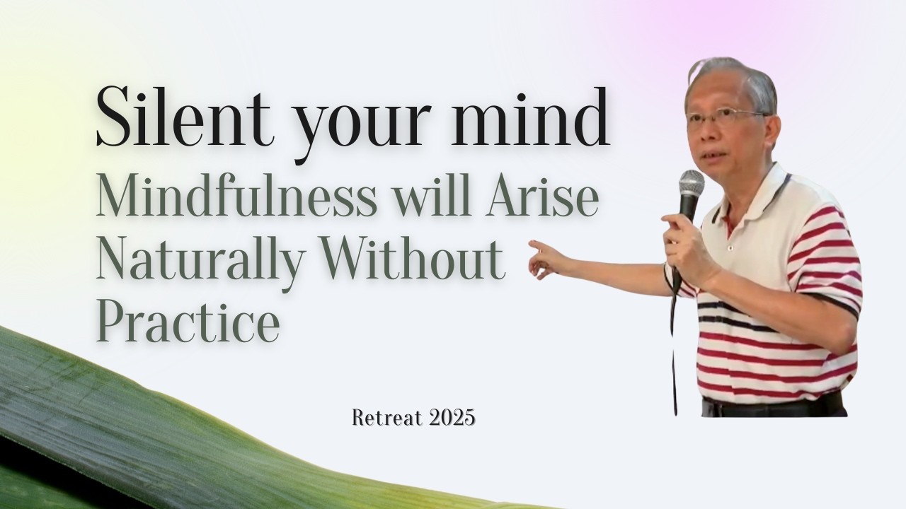 Silent your mind; mindfulness will arise naturally without practice