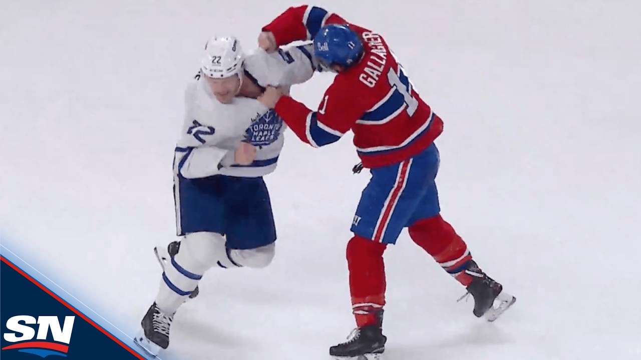 Brendan Gallagher And Jake McCabe Drop The Gloves After Hard Hit On Easton Cowan