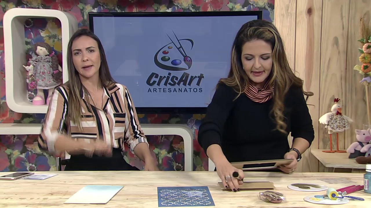 Porta retrato com decoupage e pátina marmorizada - Marisa Magalhães - 18/08/2018