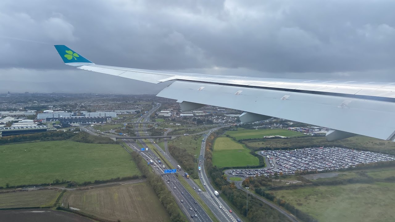 Aer Lingus Airbus A330-300 Landing in Dublin Airport (DUB)