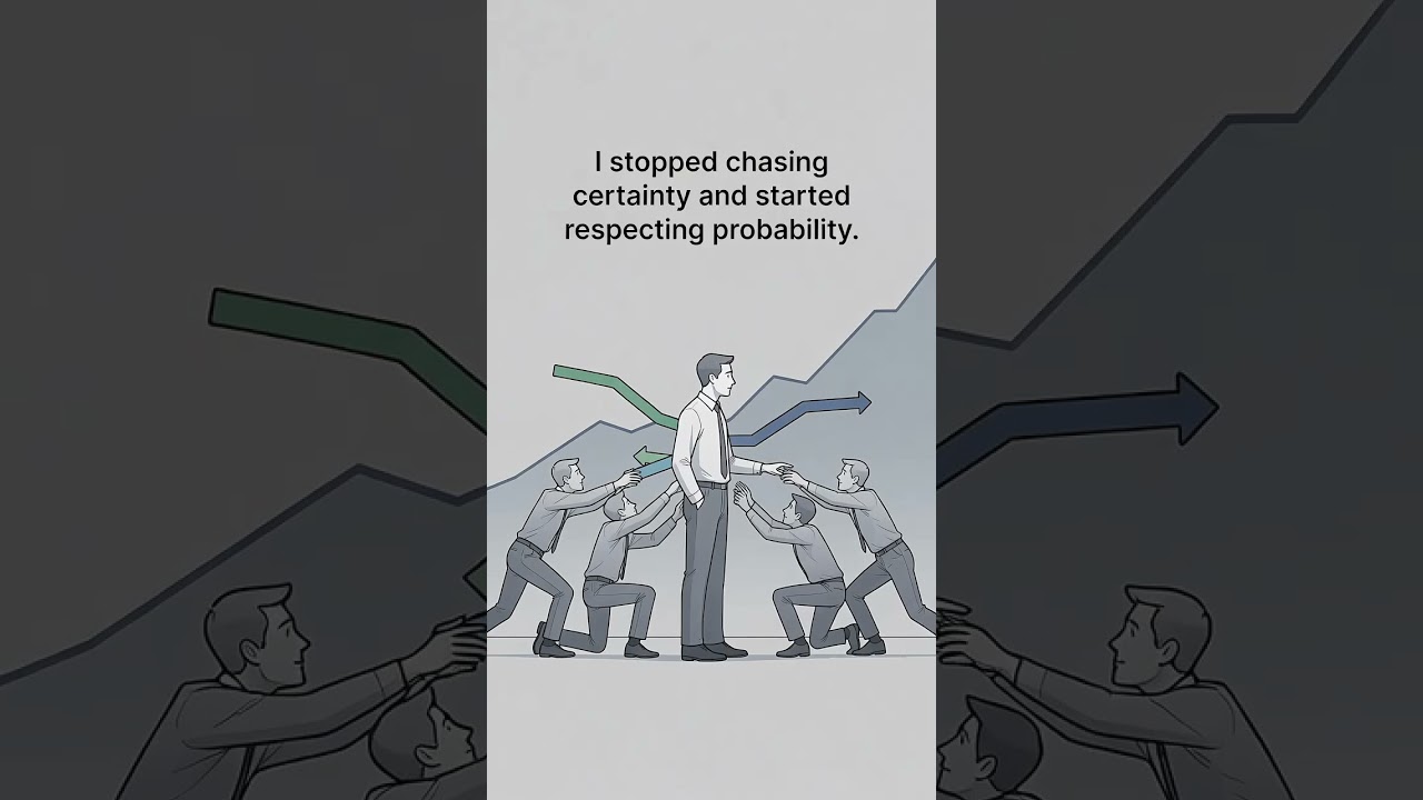 I stopped chasing certainty and started respecting probability. 