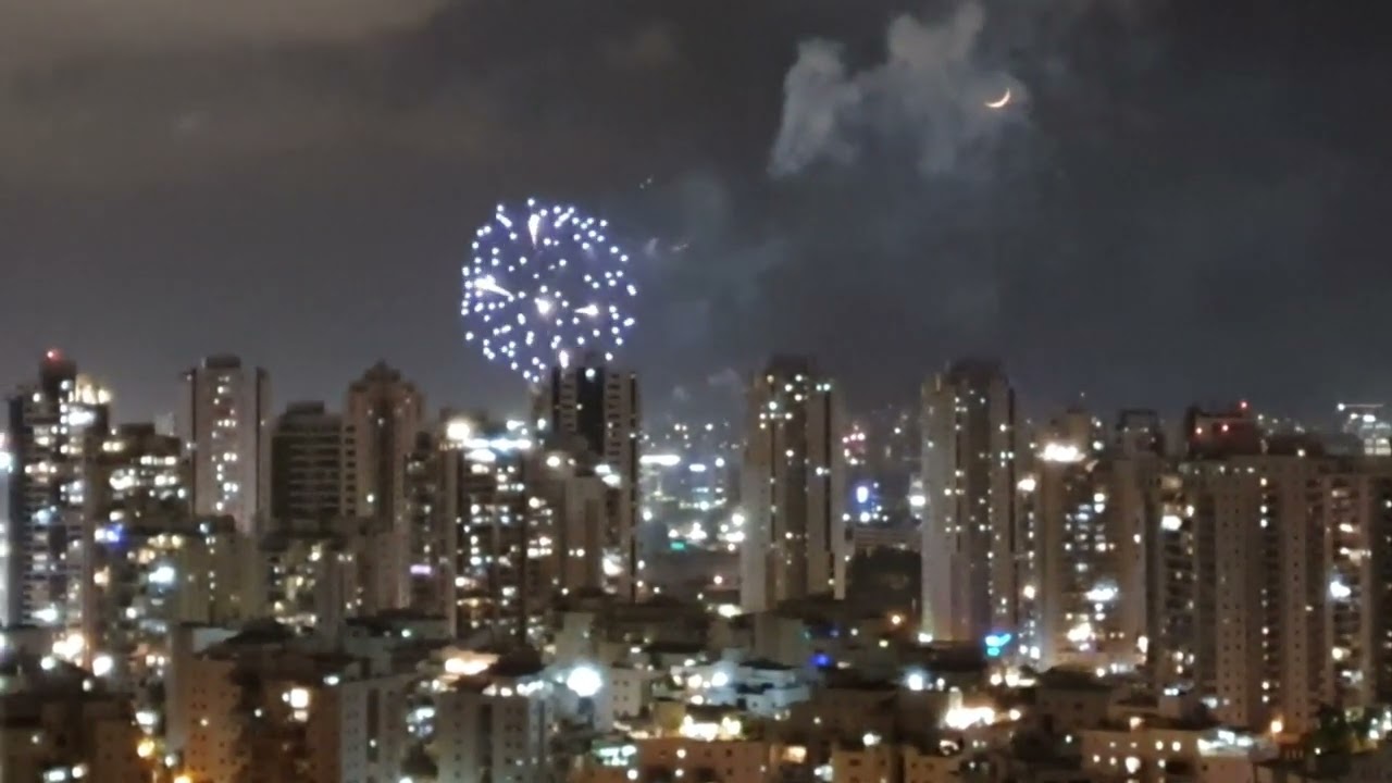 Night fireworks.