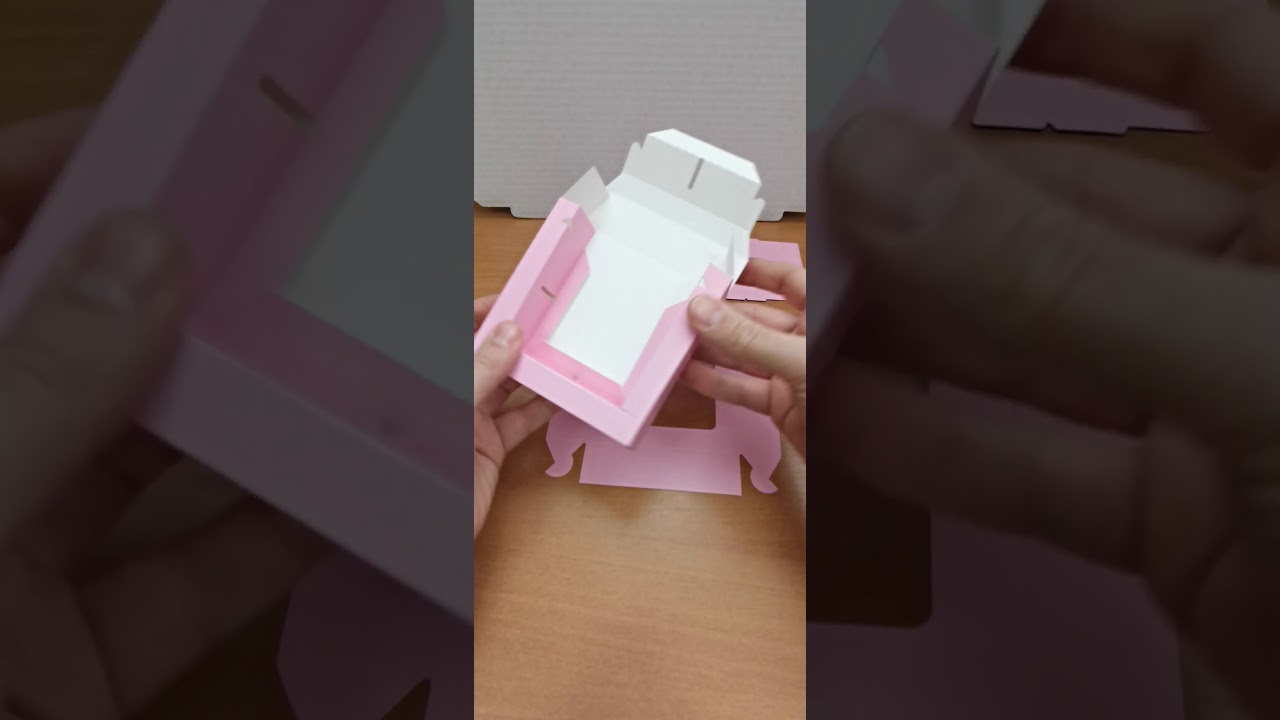 Как собрать коробку для конфет на 4 ячейки