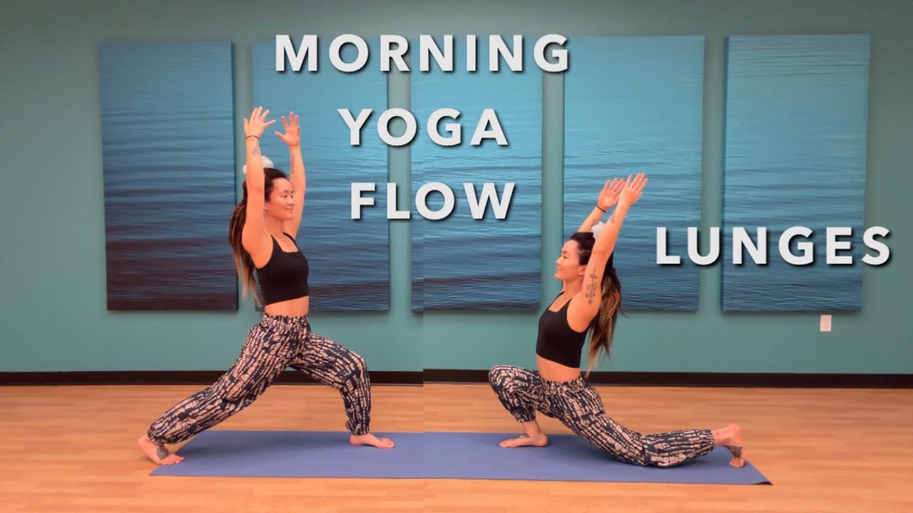 Morning Yoga | Lunge Flow: Strengthen then Stretch #yoga #morningworkout #lunges #yogaclass 