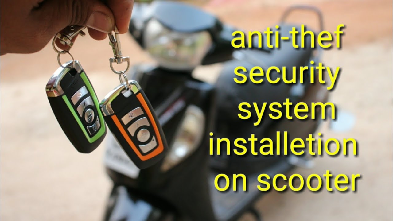anti theft security alarm || Scooter alarm security system