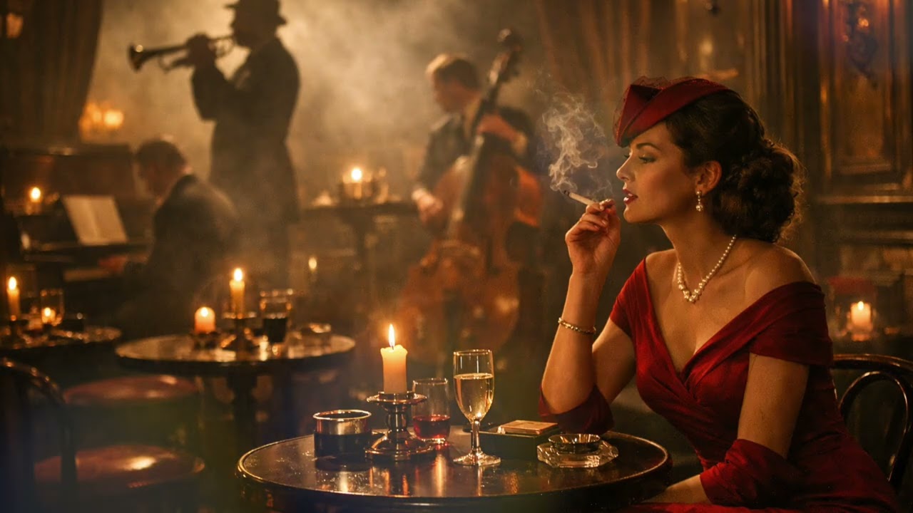 Paris 1944 🇫🇷 Jazz de la Liberté – Romantic French Jazz Café Music | Vintage Paris Night Ambience