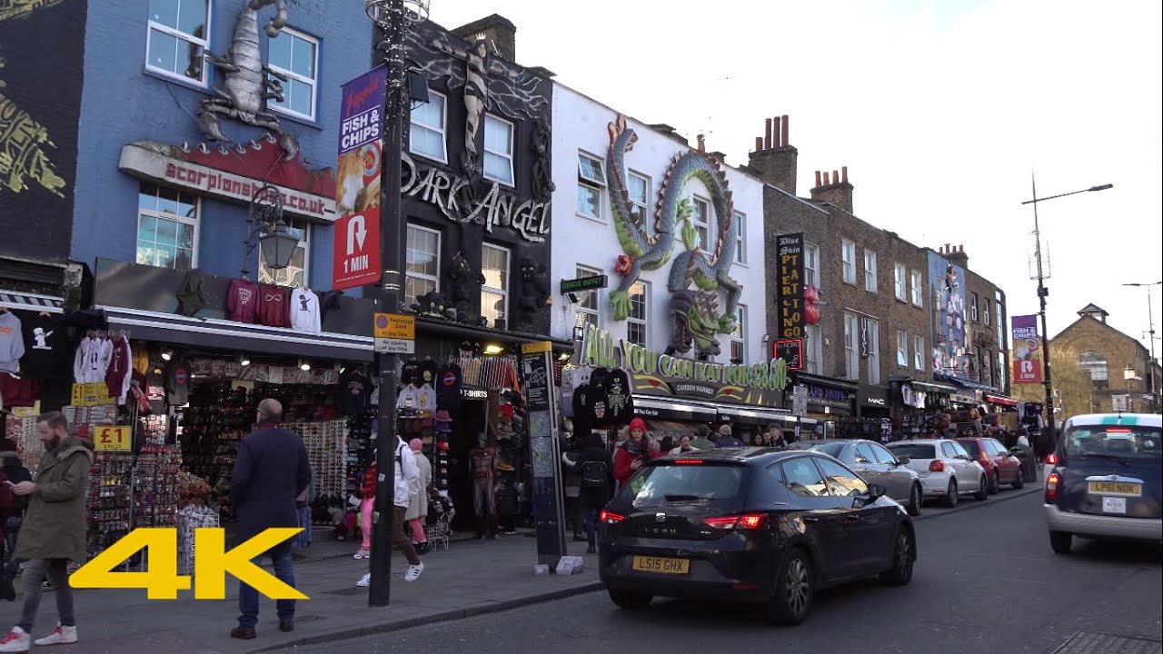 London Walk: Camden Town【4K】