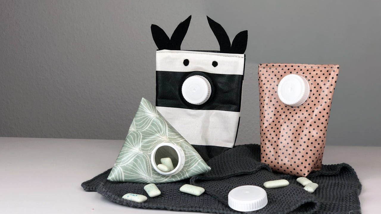 DIY Kaugummi Täschchen Upcycling Nähen