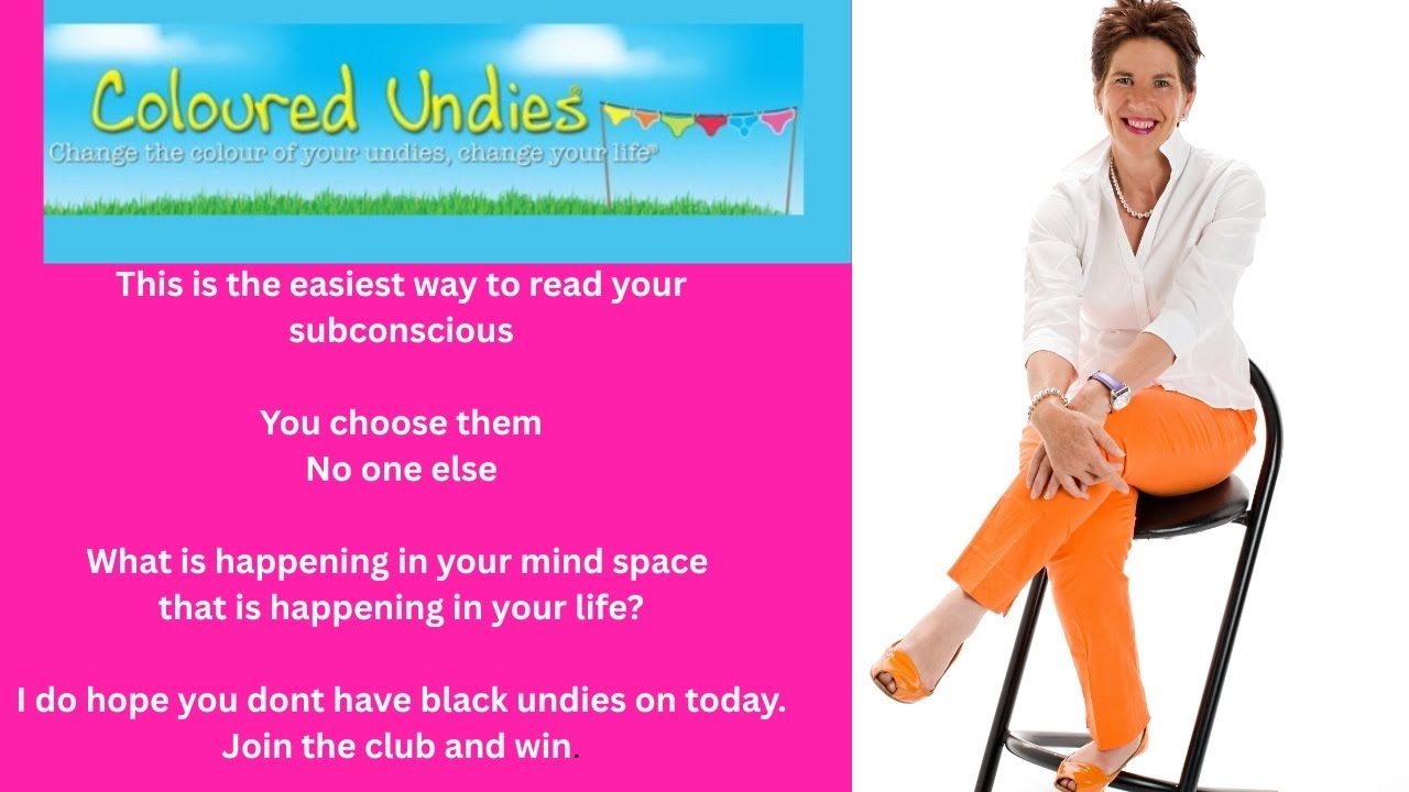 Coloured Undies - Change the Colour of Your Undies Change Your Life #colour #undies #love