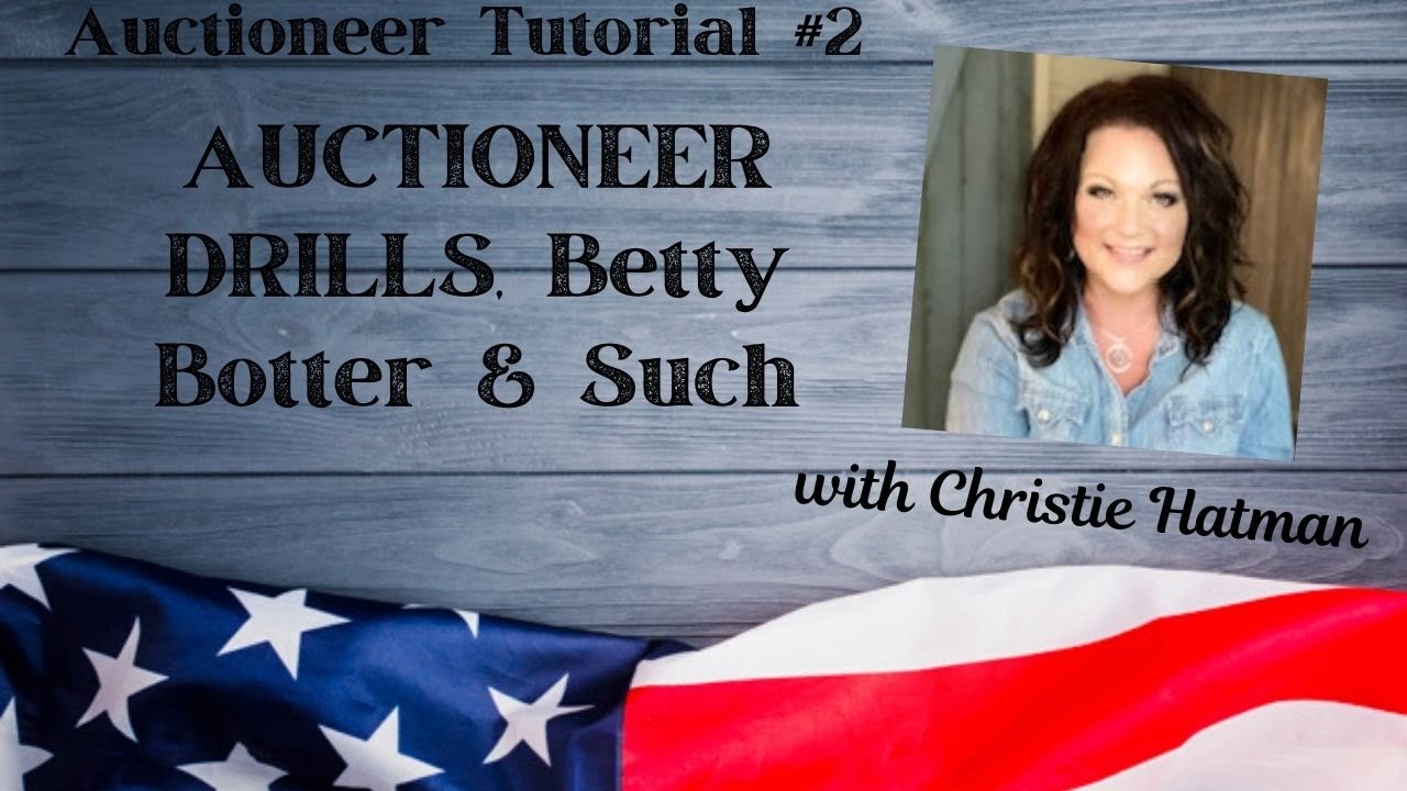 AUCTIONEER DRILLS -  HOW TO CHANT like a pro & be the Fastest Auctioneer takes PRACTICE! SESSION #2