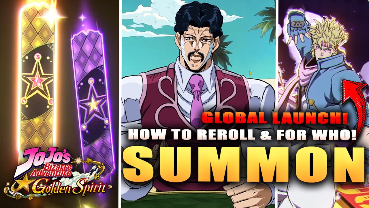 *GLOBAL* КАК ДЕЛАТЬ РЕРОЛЛ И НА КОГО! БОЖЕСТВЕННЫЙ SSR-ПРИЗЫВ ДЛЯ F2P! (Jojo Bizarre Adventure Go...