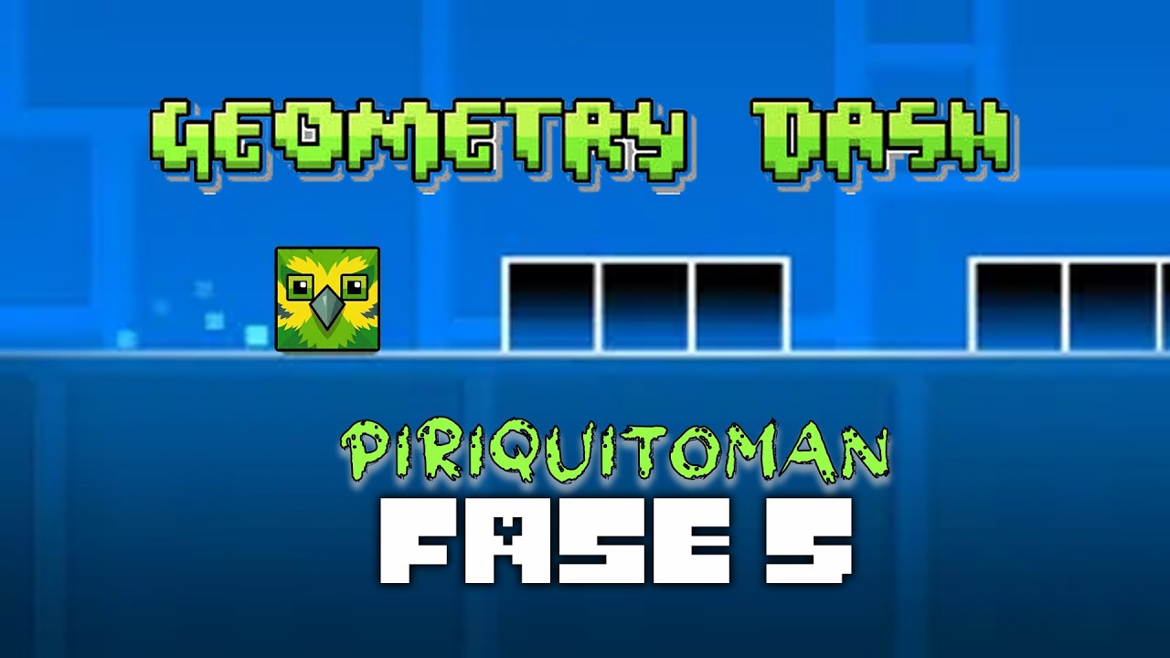 JOGANDO UM POUCO DA FASE 5 NO GEOMETRY DASH!!