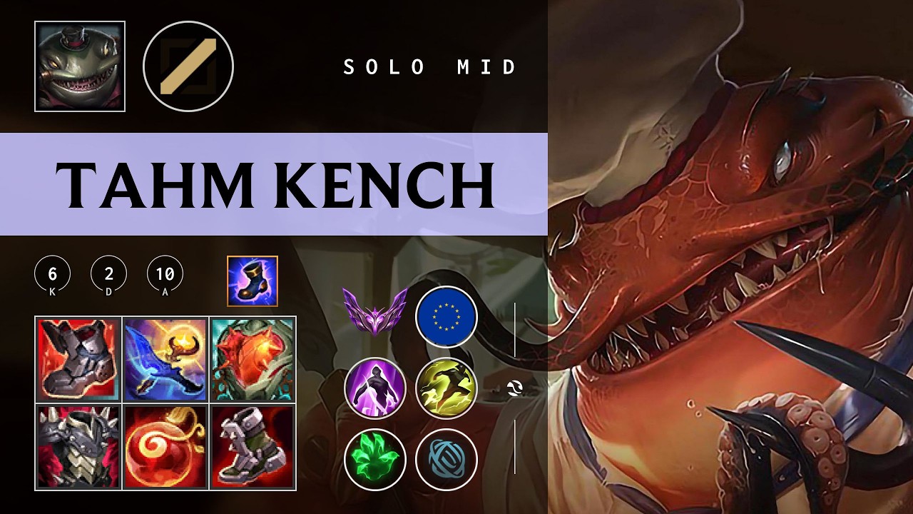 Tahm Kench Mid vs Katarina - EUW Master Patch 26.04