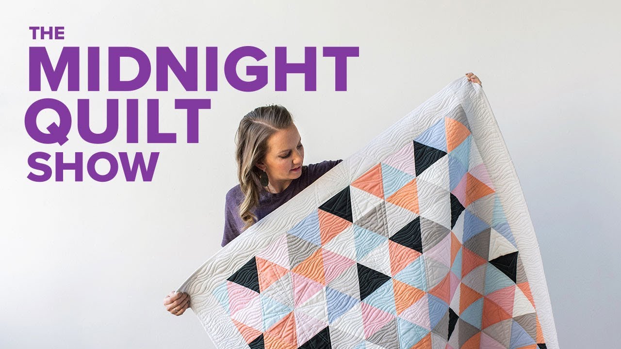 A MODERN Triangle Quilt | S6E3 Midnight Quilt Show with Angela Walters