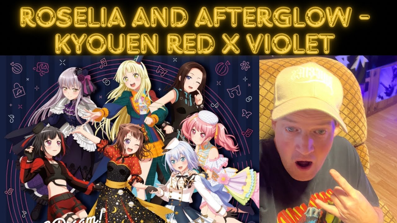 The Fam Jay Crew Reacts To roselia and afterglow - Kyouen Red x Violet