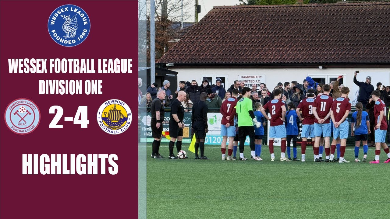 Hamworthy United vs Newport IW FC 31/1/2026 Wessex Football League, Division One