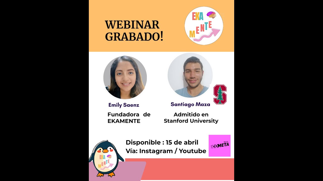 Entrevista con Santiago admitido en Stanford University😱- Cometa Camp- EKAMENTE