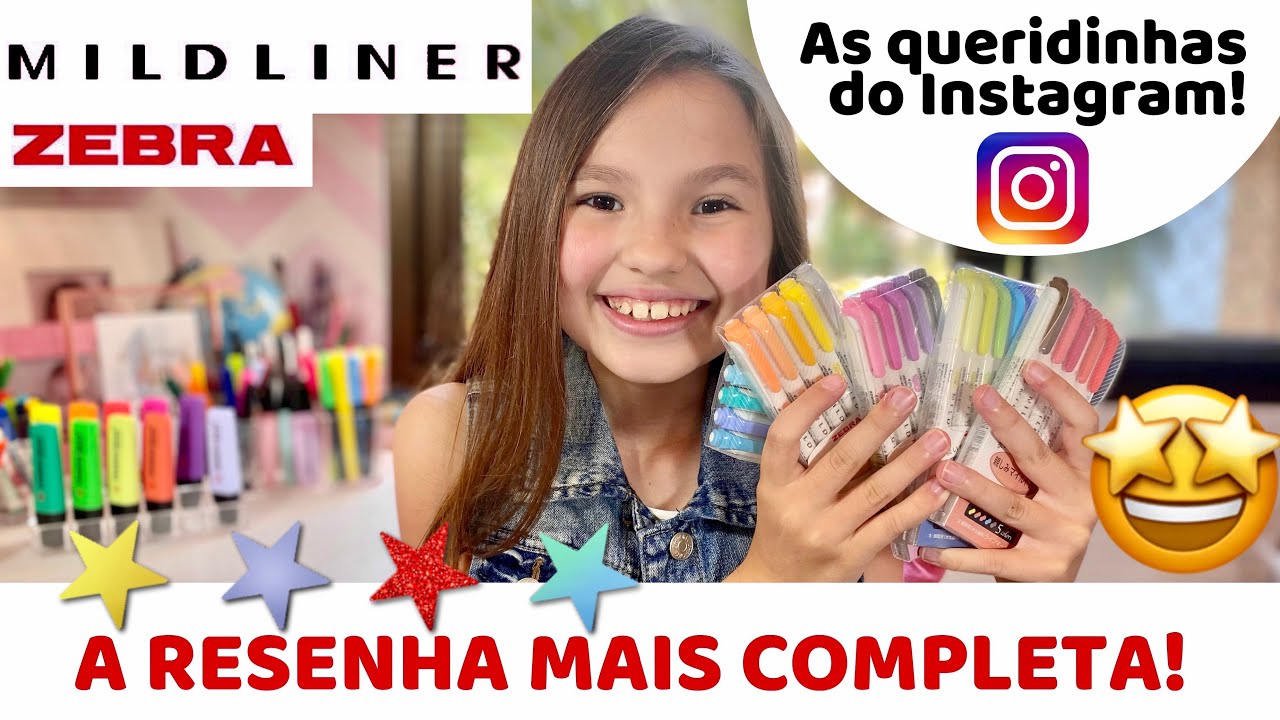 ZEBRA MILDLINER Resenha  Completa dos marca textos com PEN TEST de todas as cores e onde comprar!