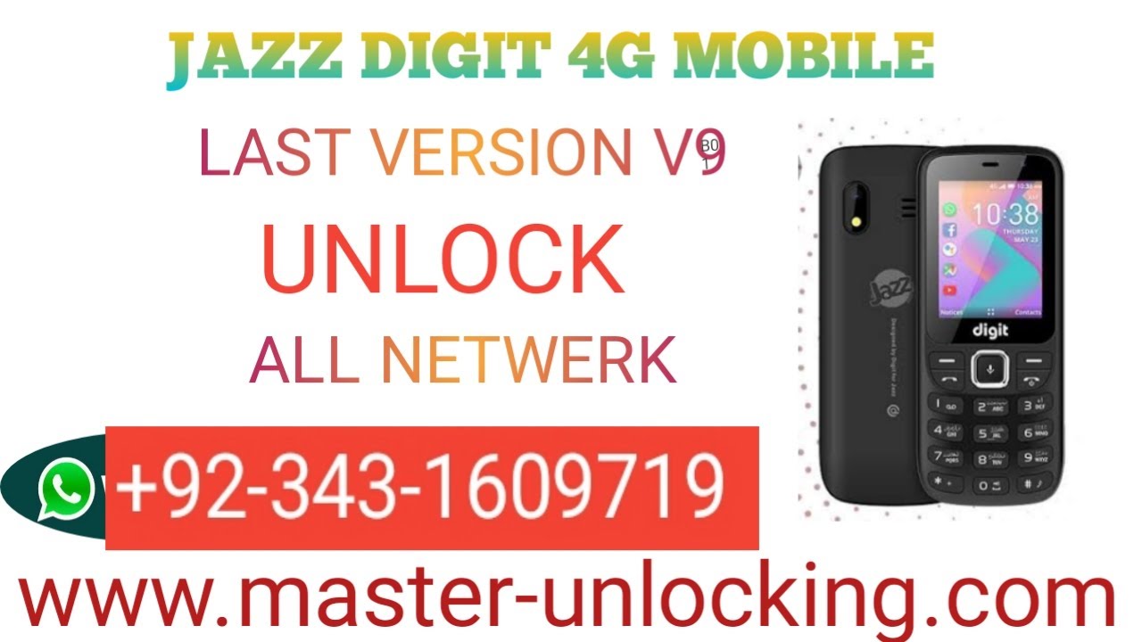 HOW TO UNLOCK JAZZ DIGIT 4G MOBILE LAST VERSION V9