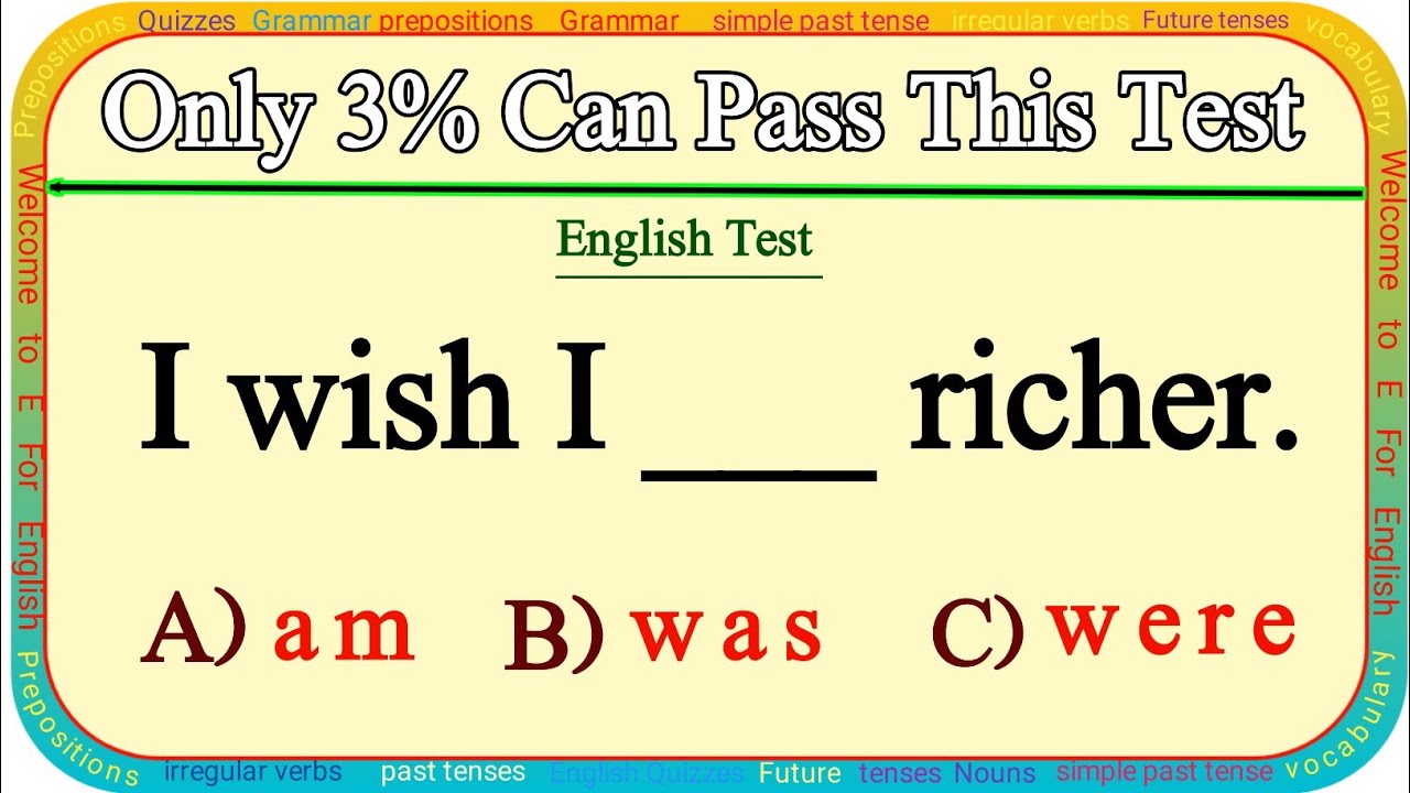 Mixed Grammar Quiz: Can You Score Over 97% ?