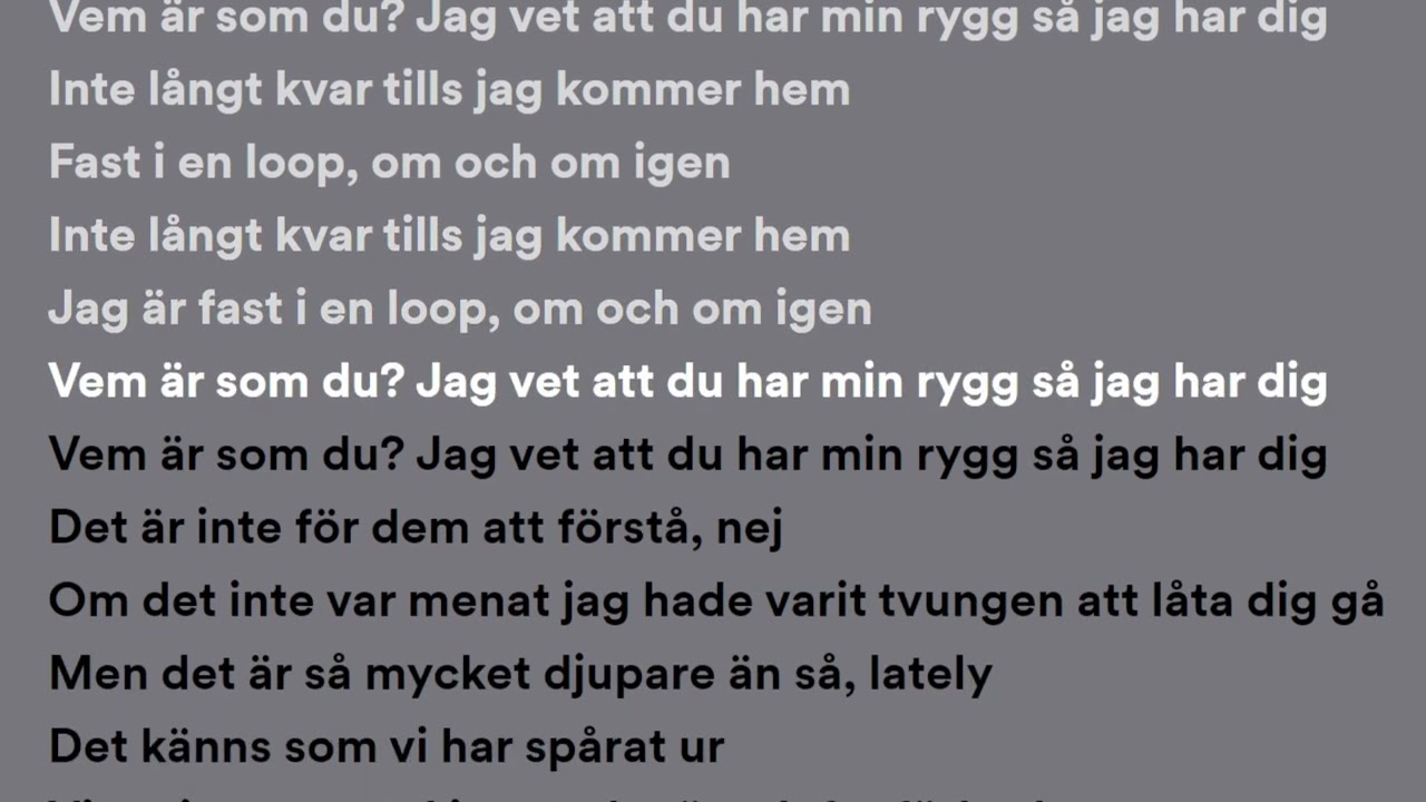 Yasin - Har Dig (Lyrics)