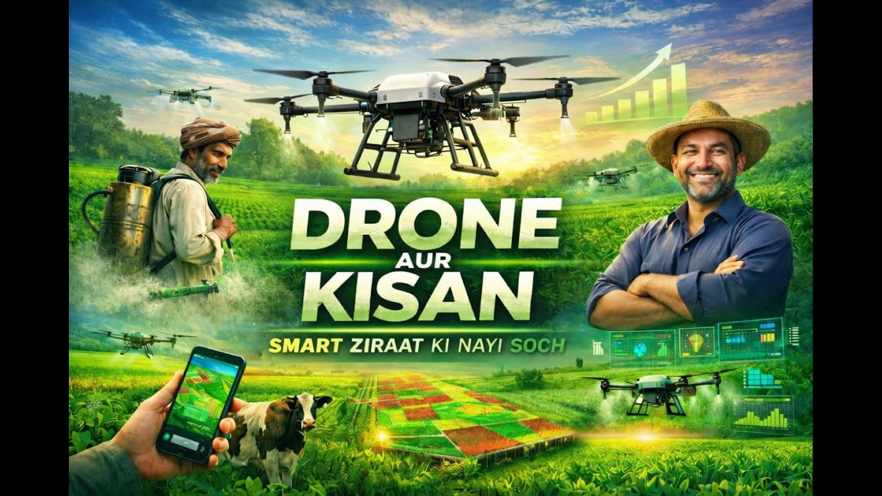 smart Farming With Drones | Manual Spray Nahi , Ab Drone Spray |  Future of Smart Agriculture