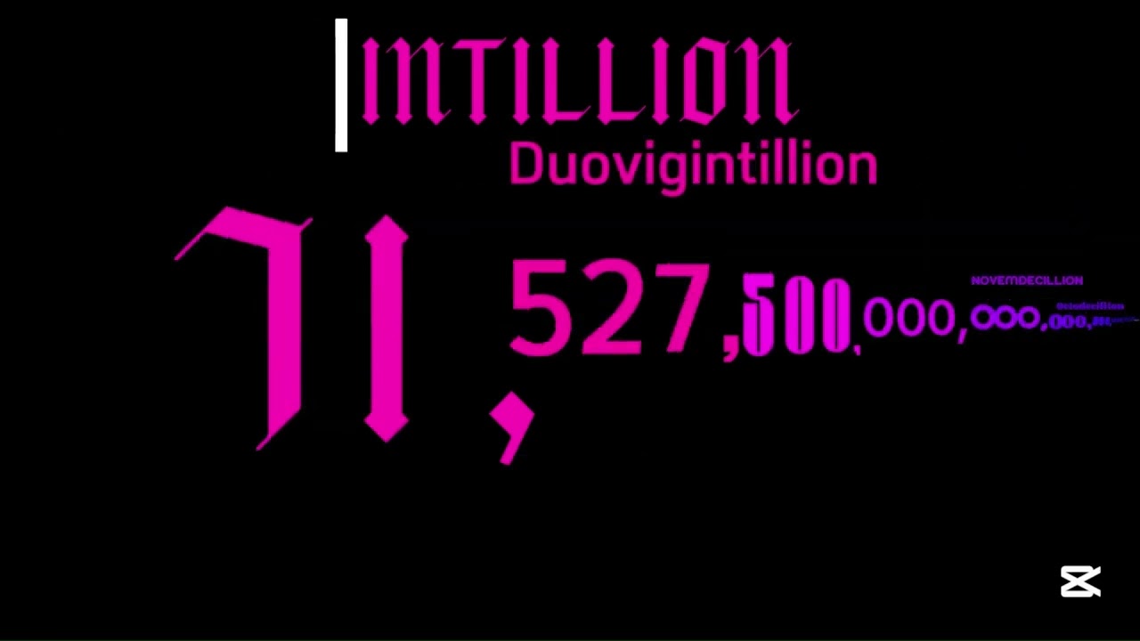 0 to 1 nonagintillion with sound Part 