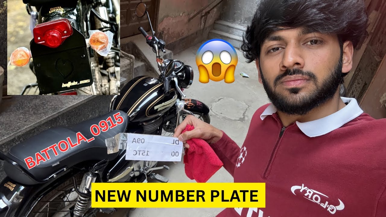 BATTOLA BLACK KI MODIFICATION START PART-1 | NUMBER PLATE CHANGE 🫣