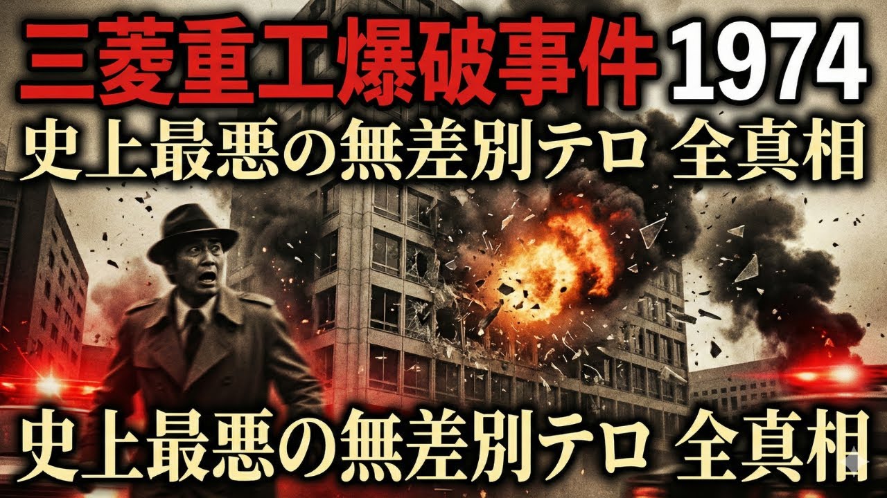 三菱重工爆破事件の恐怖！1974年史上最悪のテロ全真相
