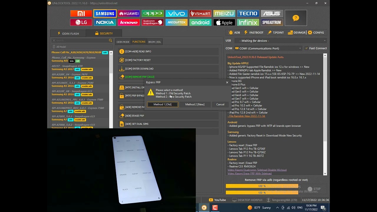 Samsung A21s Frp Bypass Unlock tool one click