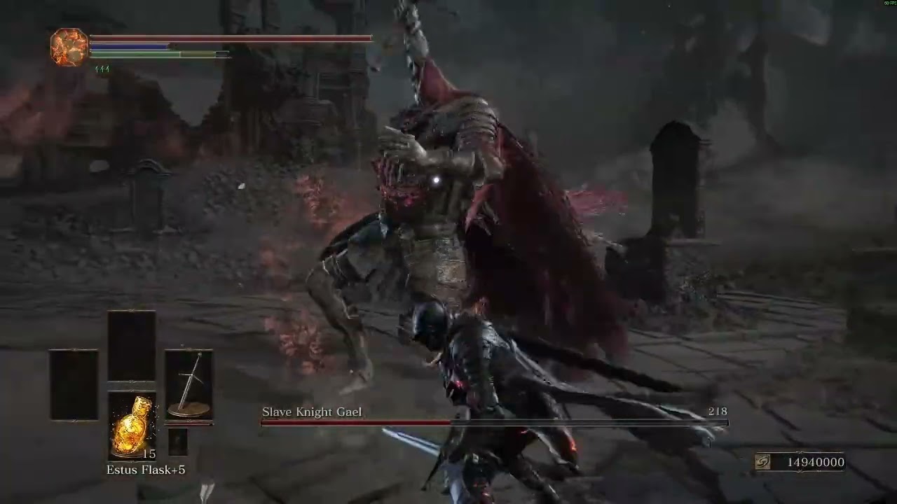 I kill Slave Knight Gael every day till i die. part: 375