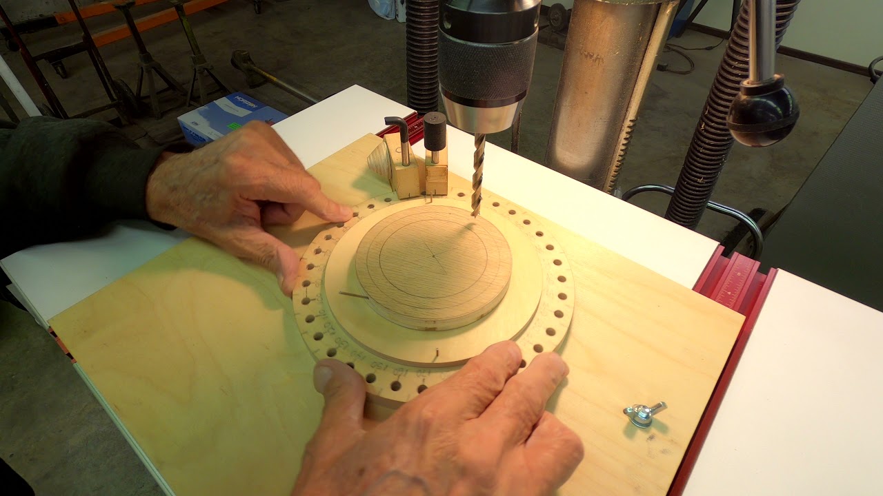 Drilling Equally Spaced Holes in Wood Circles, Gears or What Ever!