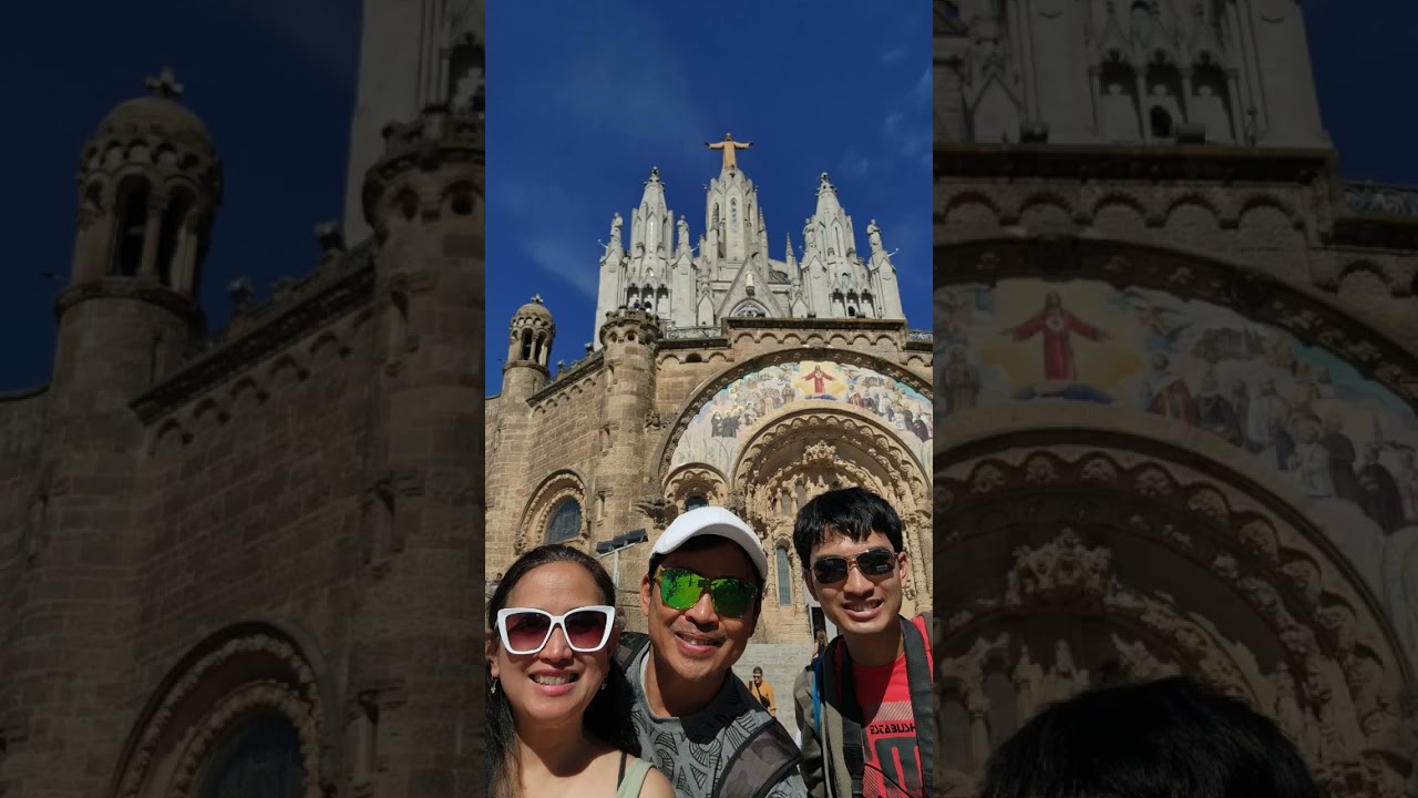 Temple Expiatori del Sagrat Cor BARCELONA SPAIN 🇪🇸❤️🙏 Must See Tourist Attraction#shorts