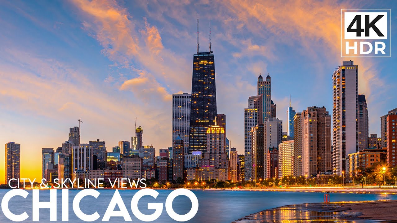 Chicago in 4K Ultra HD HDR 60 FPS | City & Skyline Views