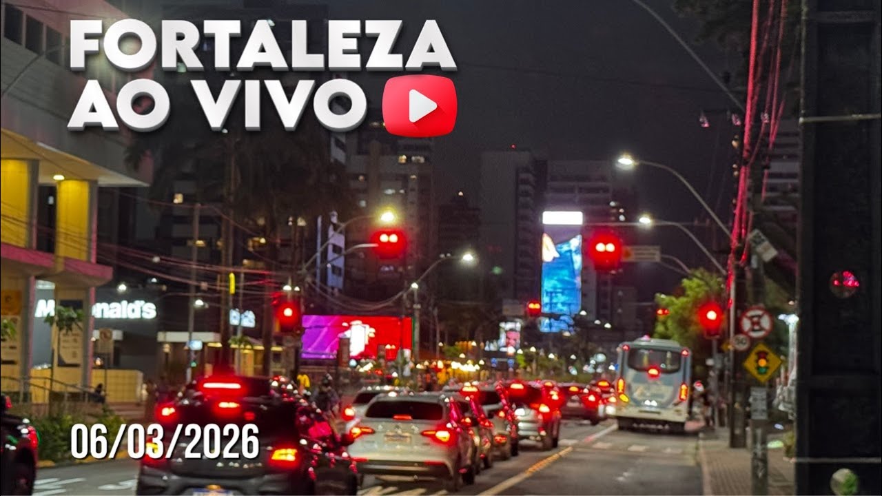 Fortaleza AO VIVO – Beira-Mar em Tempo Real! 🌊🇧🇷 (06/03/2026)