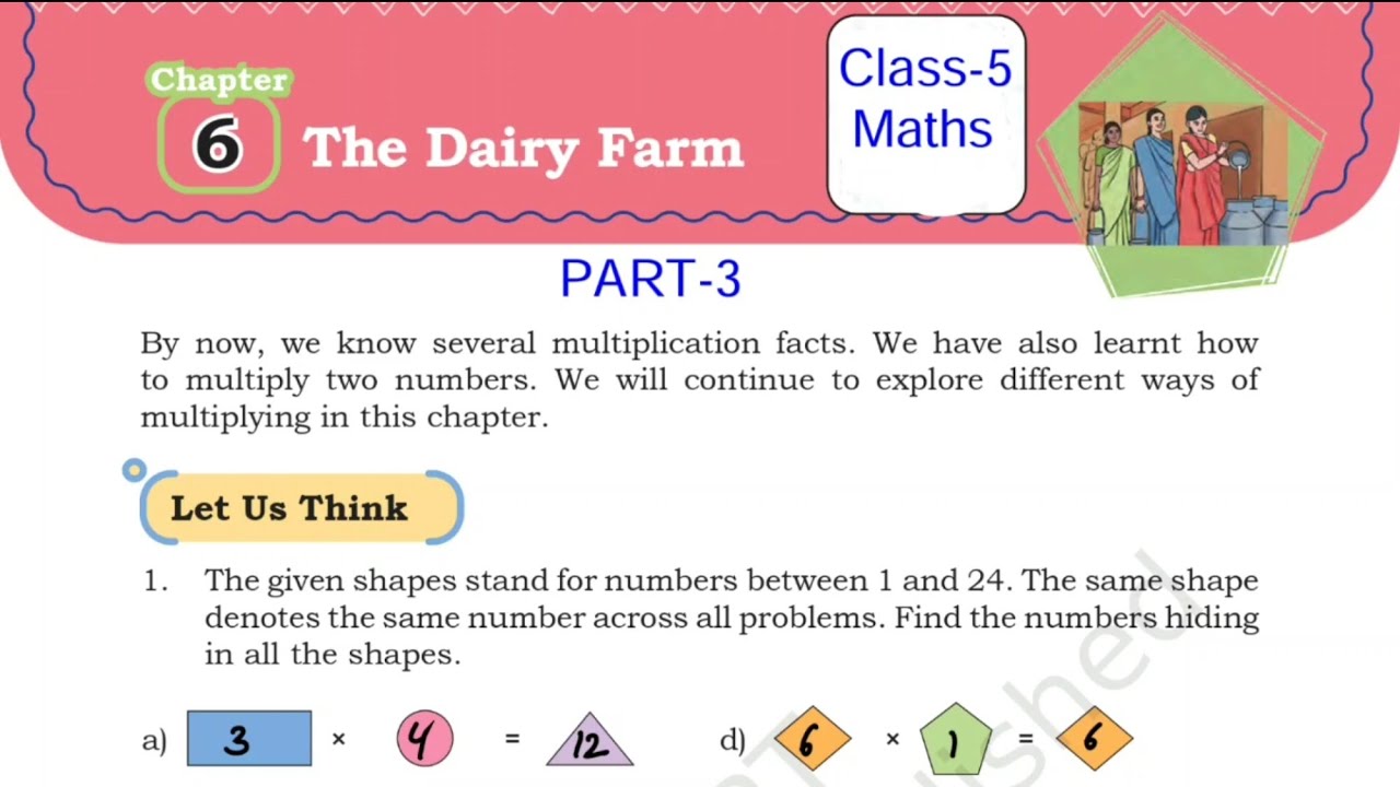 (PART-3) The Dairy Farm / Class-5 Maths NCERT Chapter-6 Explanation and Solution By KV teacher 