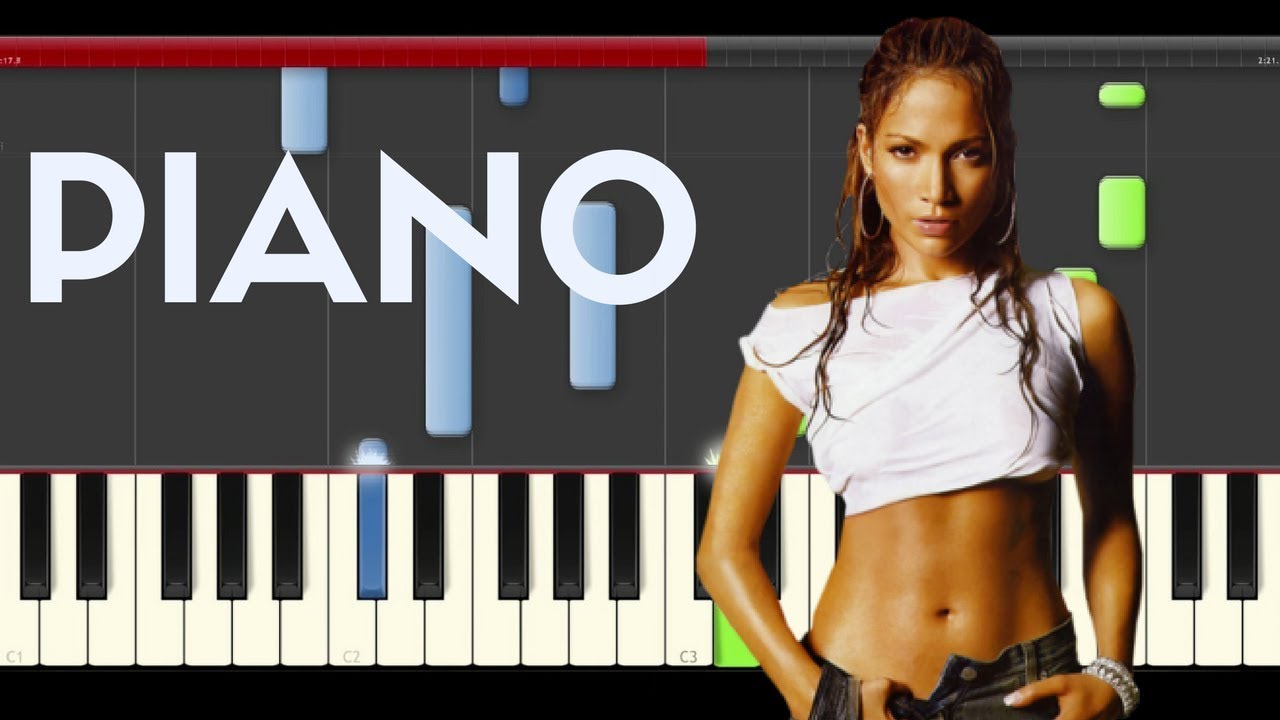 Jennifer Lopez Olvidame y Pega la Vuelta piano midi   Pimpinela sheet partitura cover karaoke