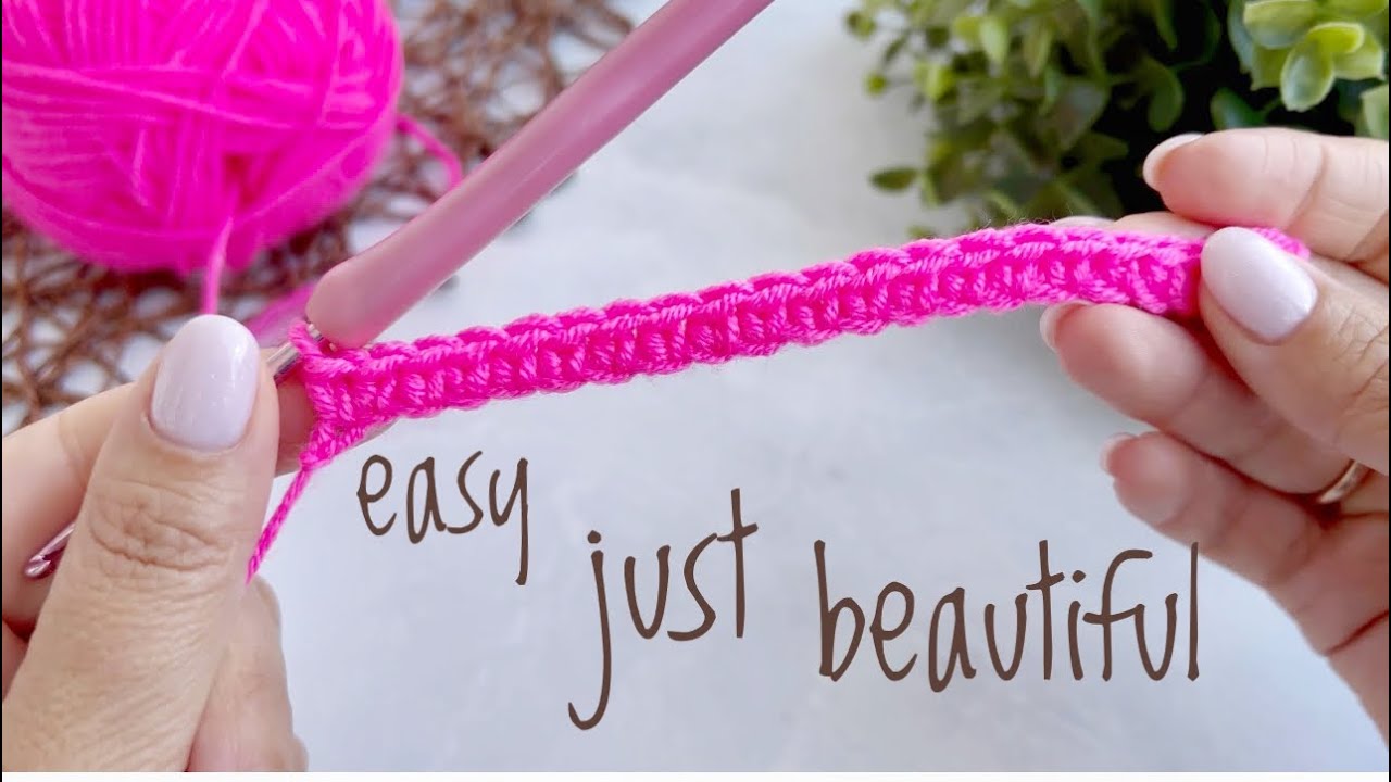 Why didn't I know this crochet pattern before? Only 2 rows, but it’s so beautiful. For beginners