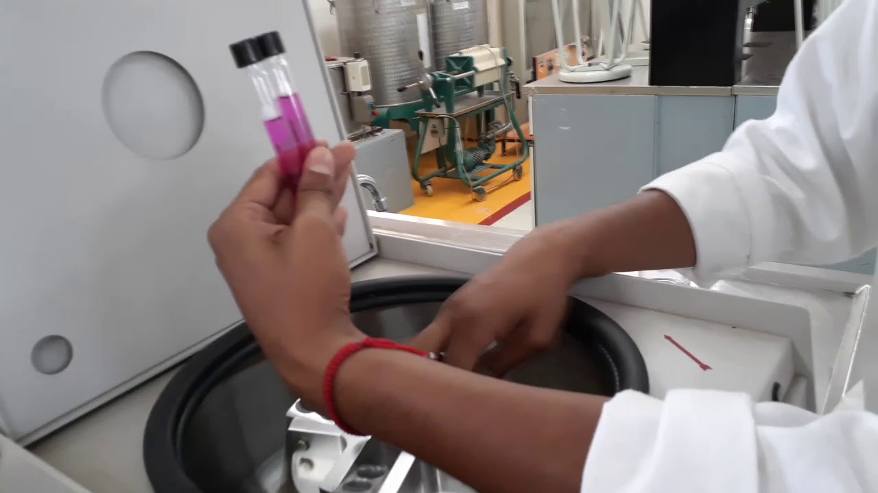Uso de centrífuga