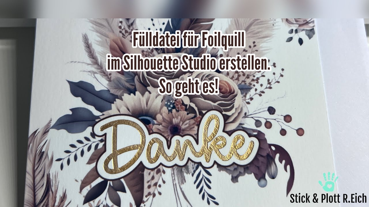 Fülldatei für Foilquill im Silhouette Studio erstellen