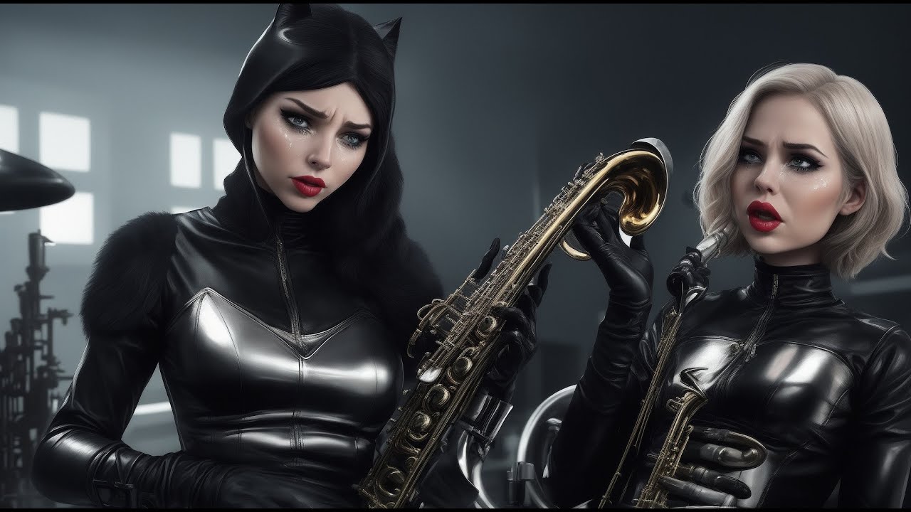 In Sax City 🎼 #CatWoman 🎷| for Meditation and Unwinding 🌿- Take 1⌚5
