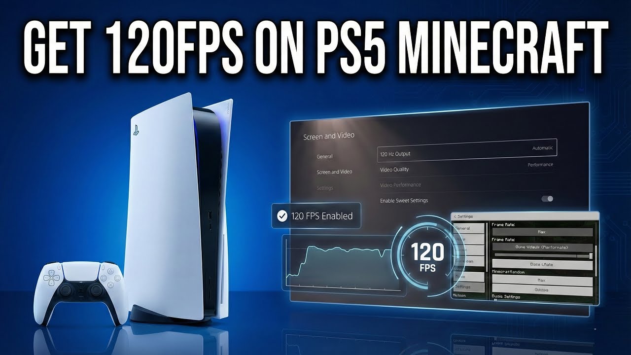 How to Get 120FPS on PS5 Minecraft