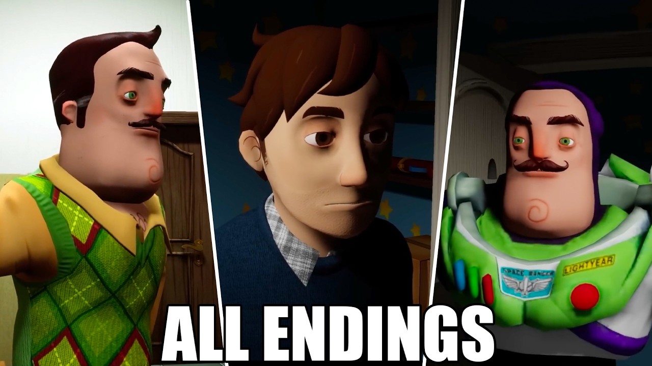 All Hello Neighbor Endings - Into the Mind
